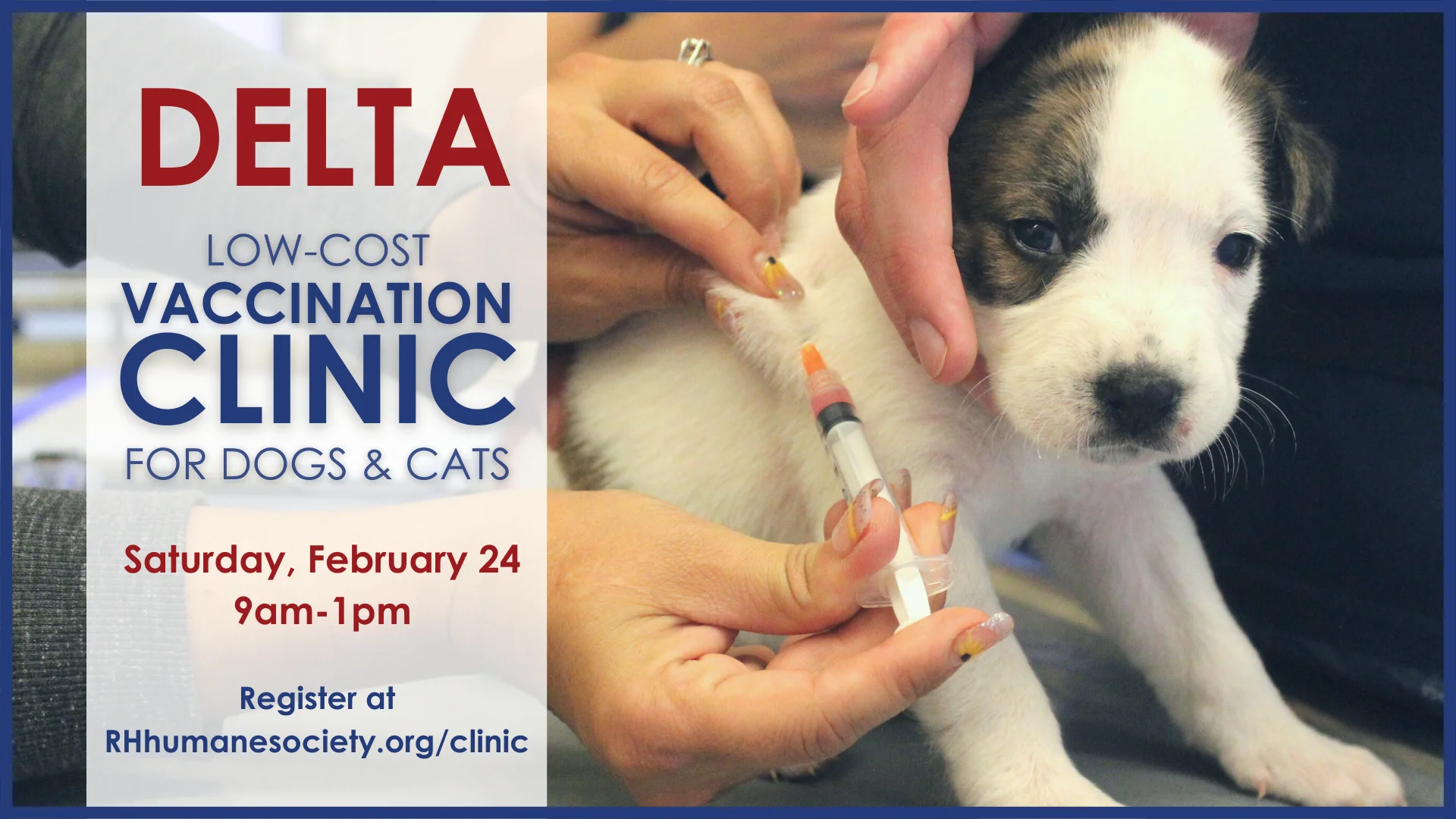 DELTA Low Cost Pet Vaccination Clinic Roice Hurst Humane Society